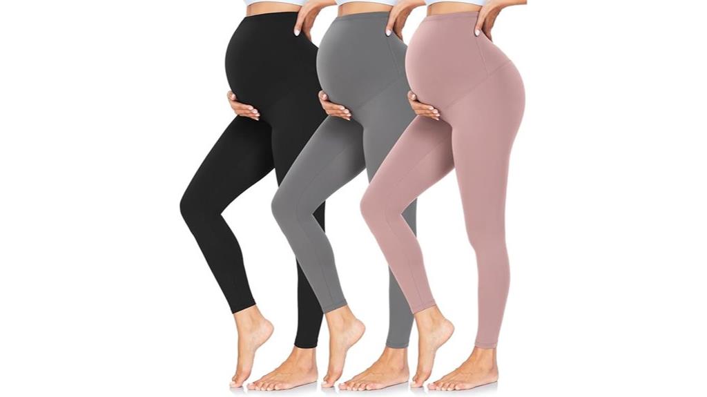 maternity leggings over belly