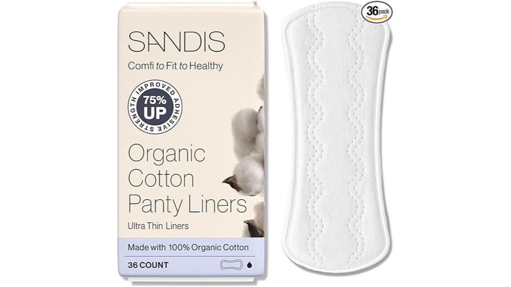 organic panty liners 36 pack