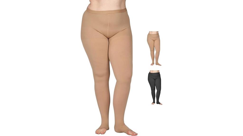 plus size compression tights