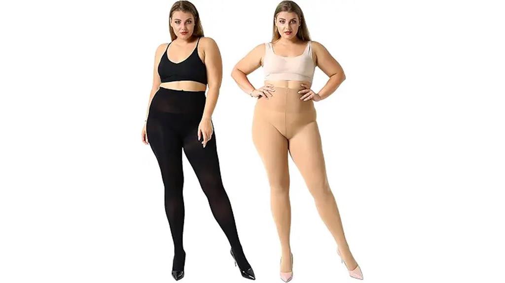 plus size control tights