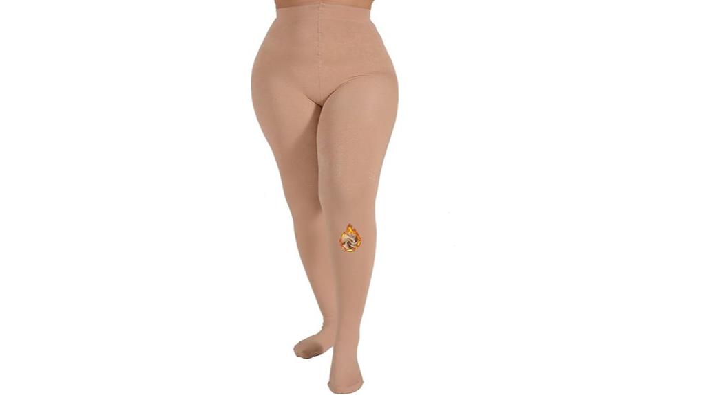 plus size fleece tights