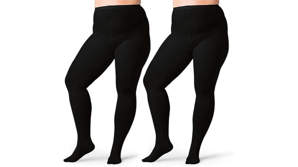 plus size silky tights