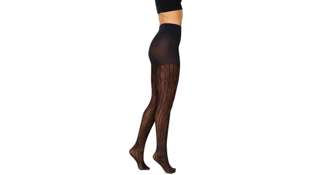 sheer art deco tights