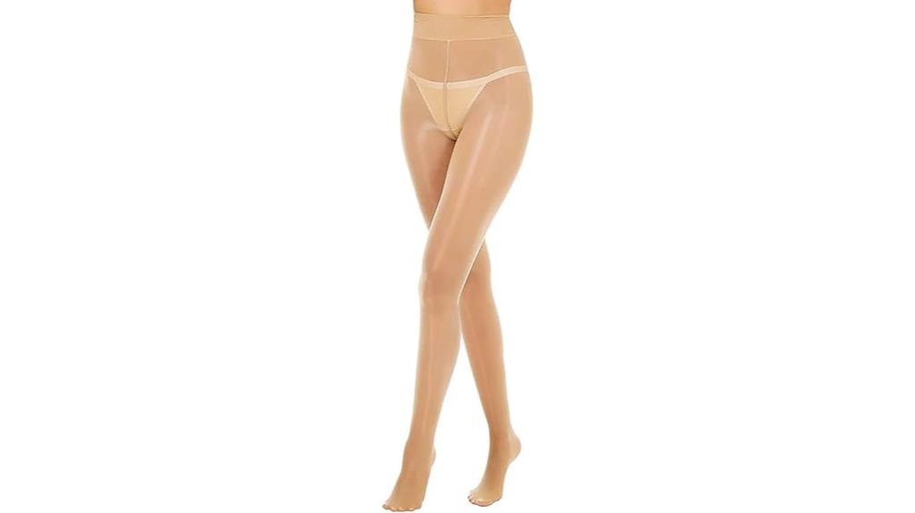 sheer control top tights