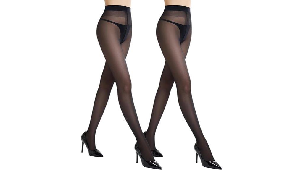 sheer high waist tights