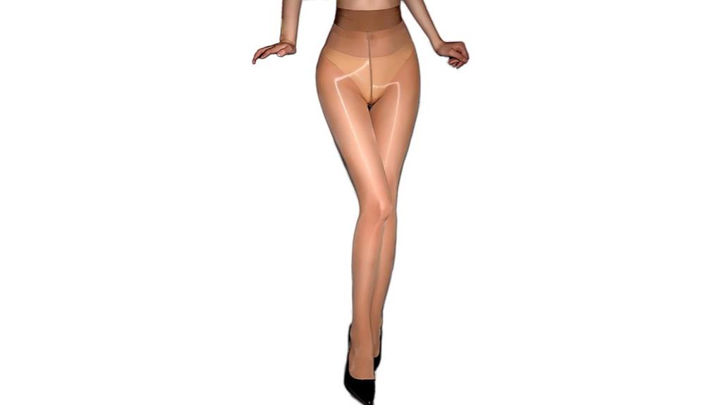 sheer shiny high density tights