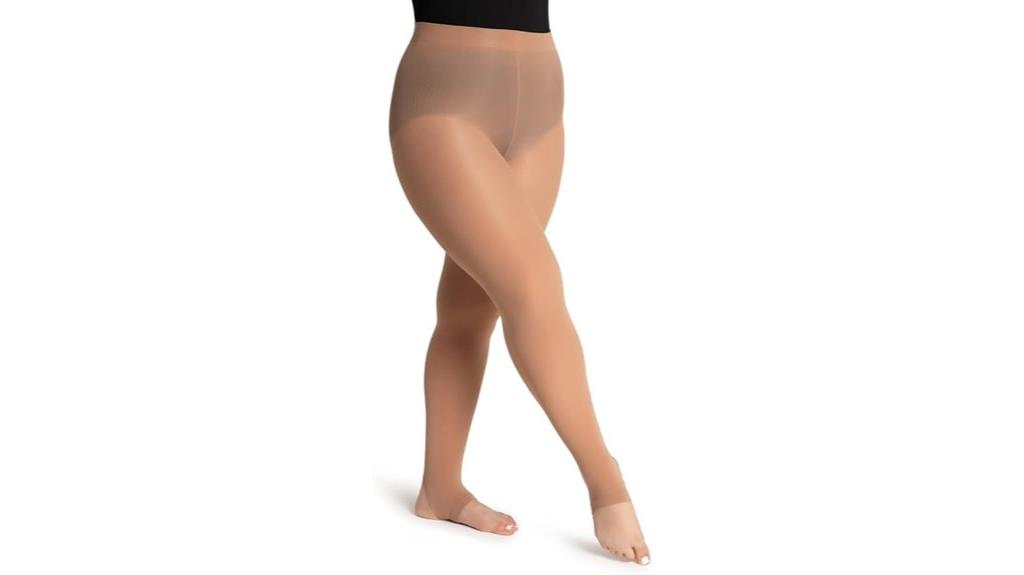 soft self knit waist tights