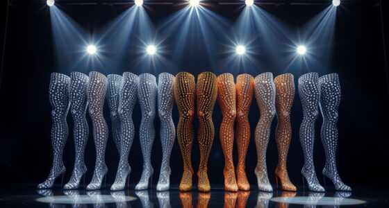 sparkly stage tights selection