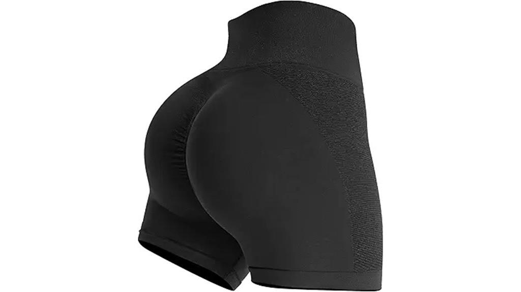 stylish high waist gym shorts