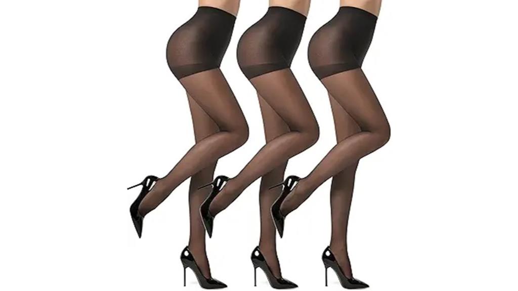 three pack sheer tights