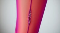 tights ladder yarn stress