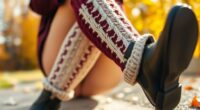 top cable knit sweater tights