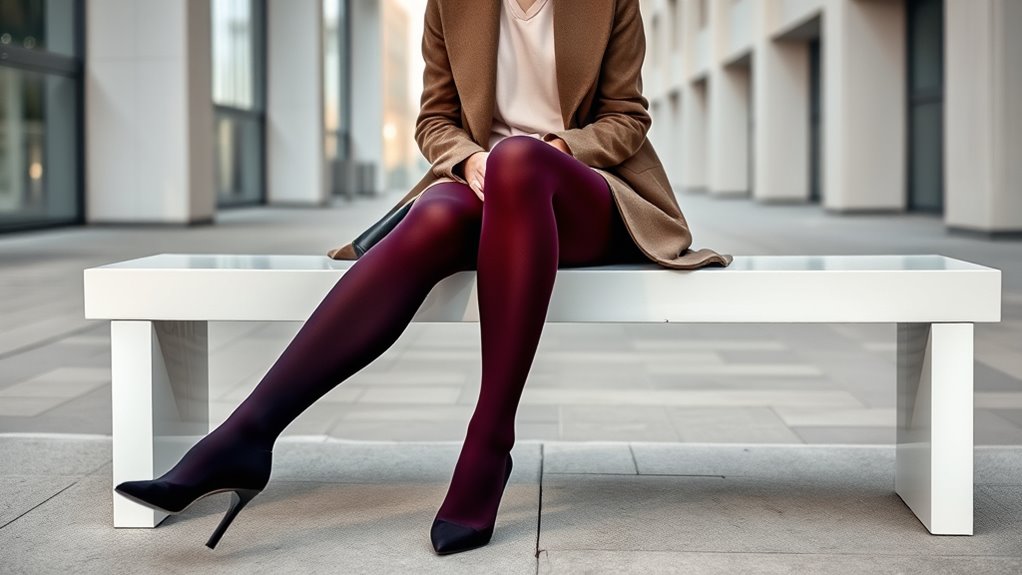 top cotton blend opaque tights