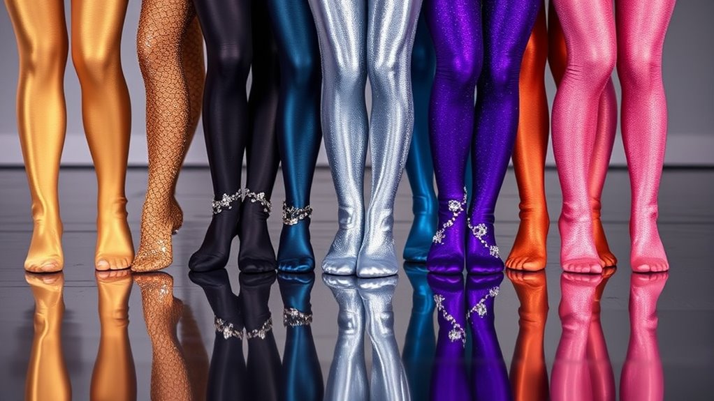 top shimmer dance tights
