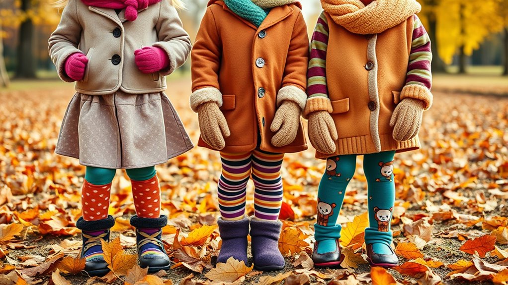 warm stylish fleece tights
