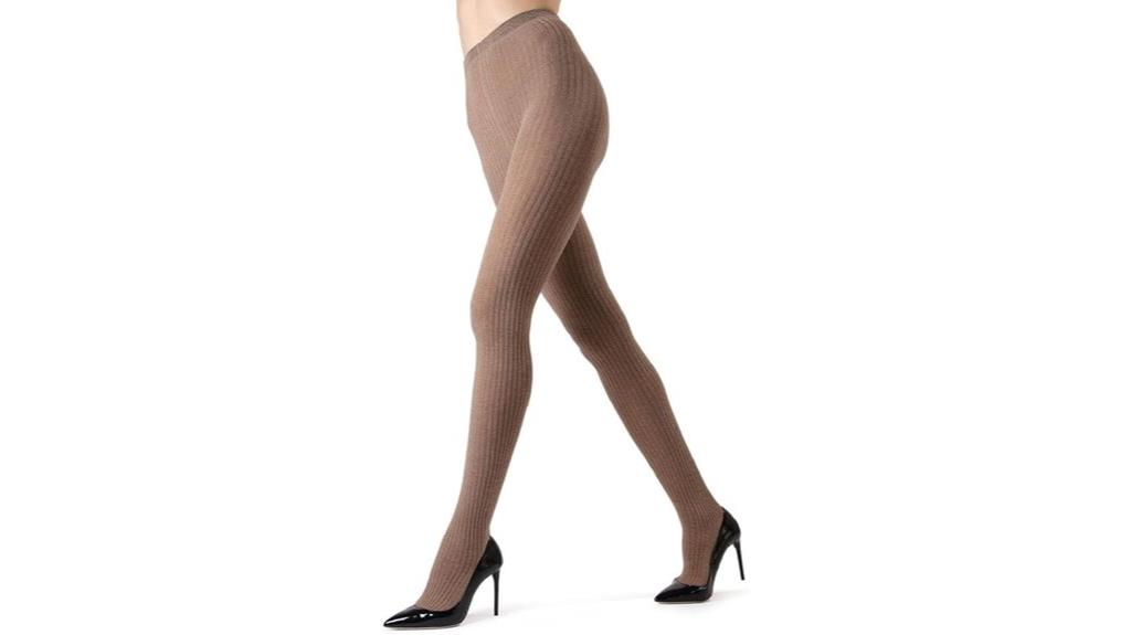 women s ribbed cotton tights