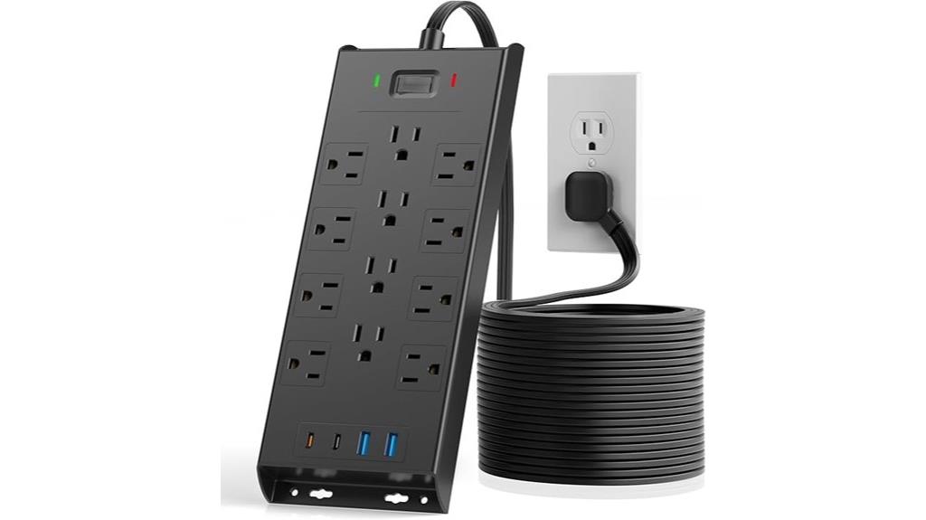 12 outlet usb surge protector