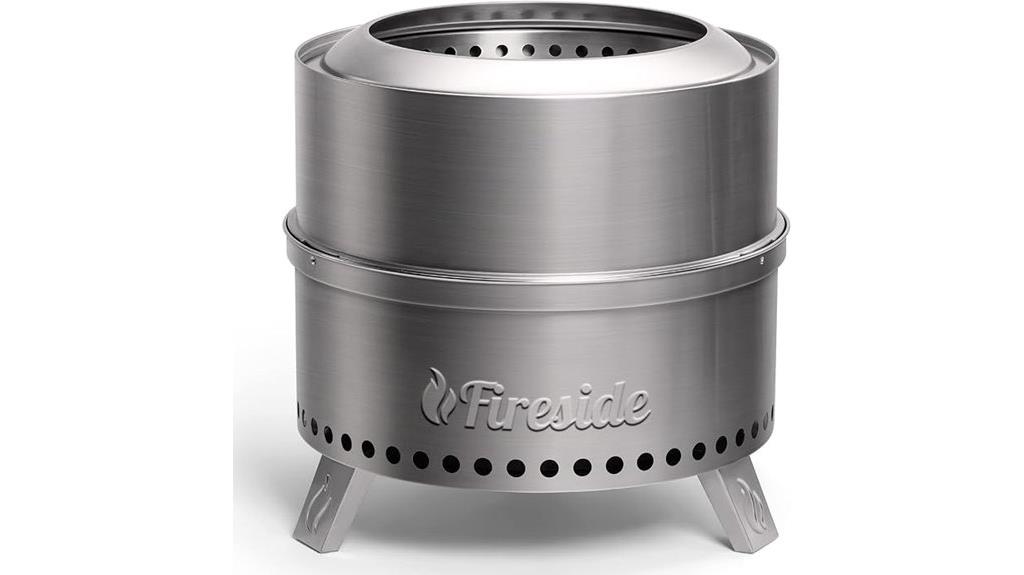 19 inch smokeless outdoor fire pit