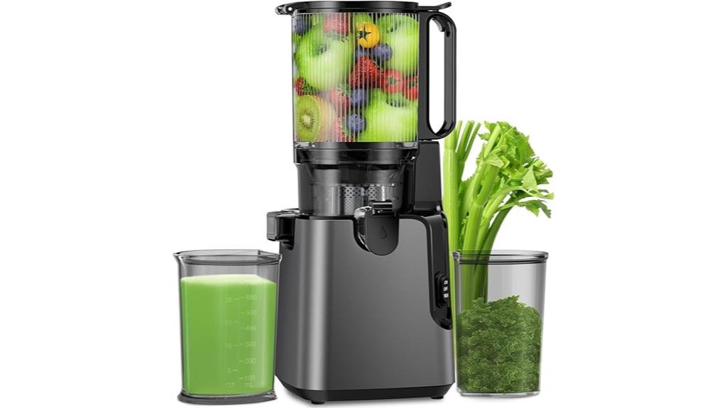 400w juicer with 5 4 chute