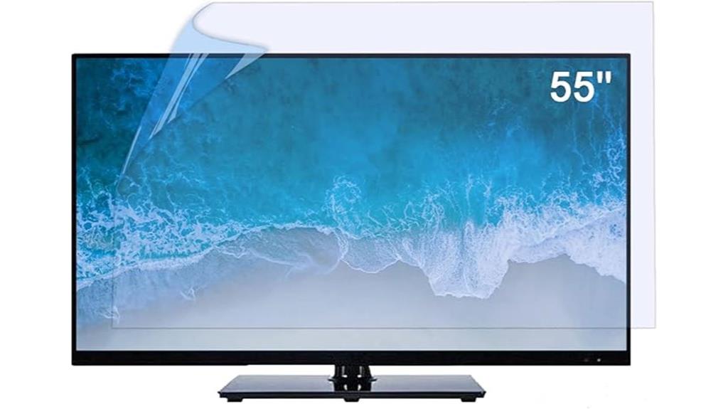 55 inch matte anti glare protector