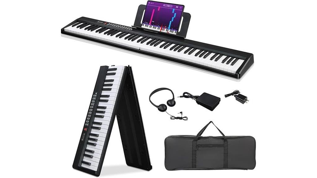 88 key foldable electronic piano