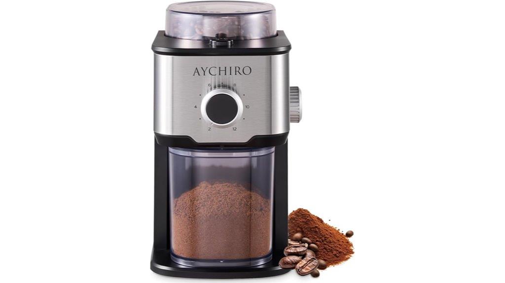 adjustable burr coffee grinder