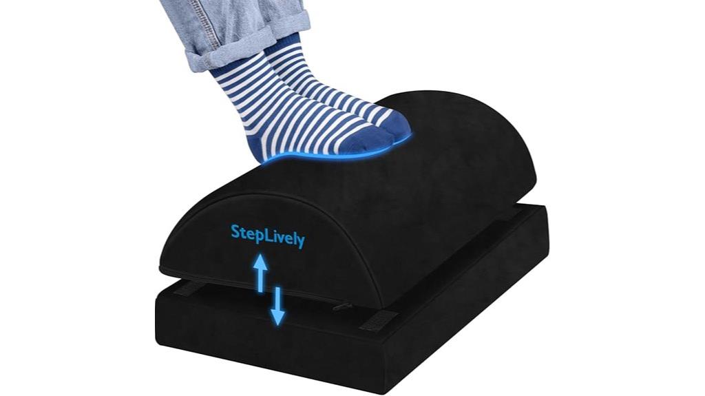 adjustable under desk footrest