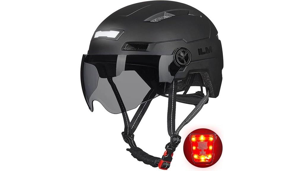 adult bike helmet with leds