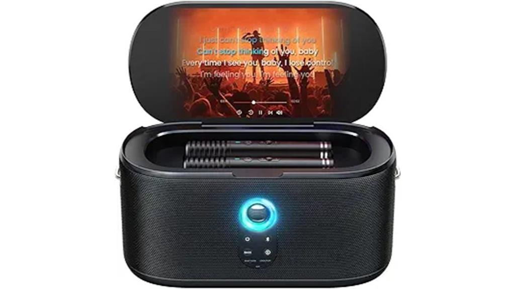 adult karaoke with microphones