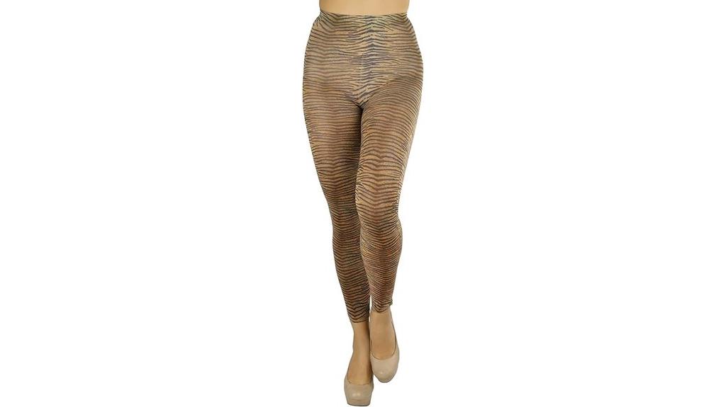 animal print opaque tights