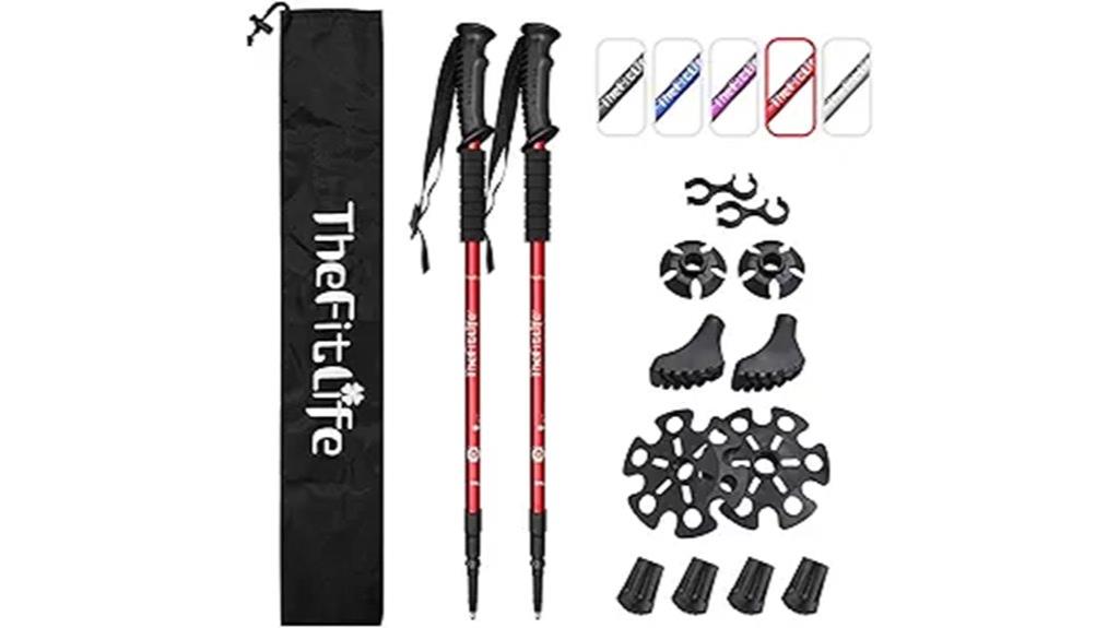 anti shock trekking poles