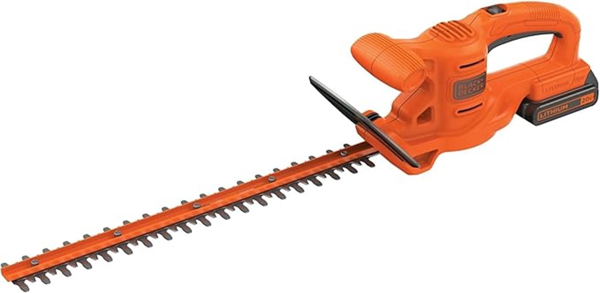 black and decker hedge trimmer