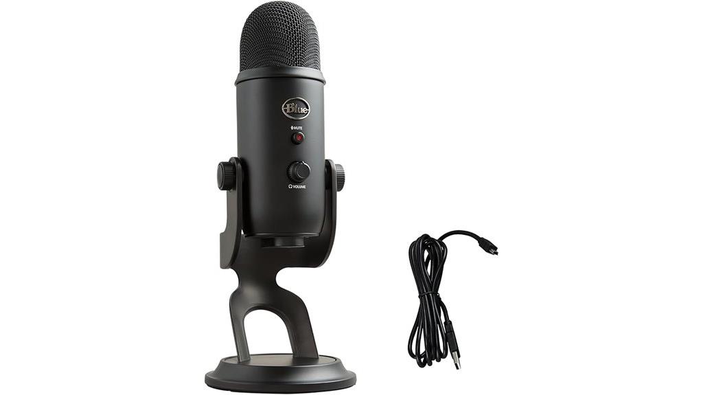 black microphone for creators
