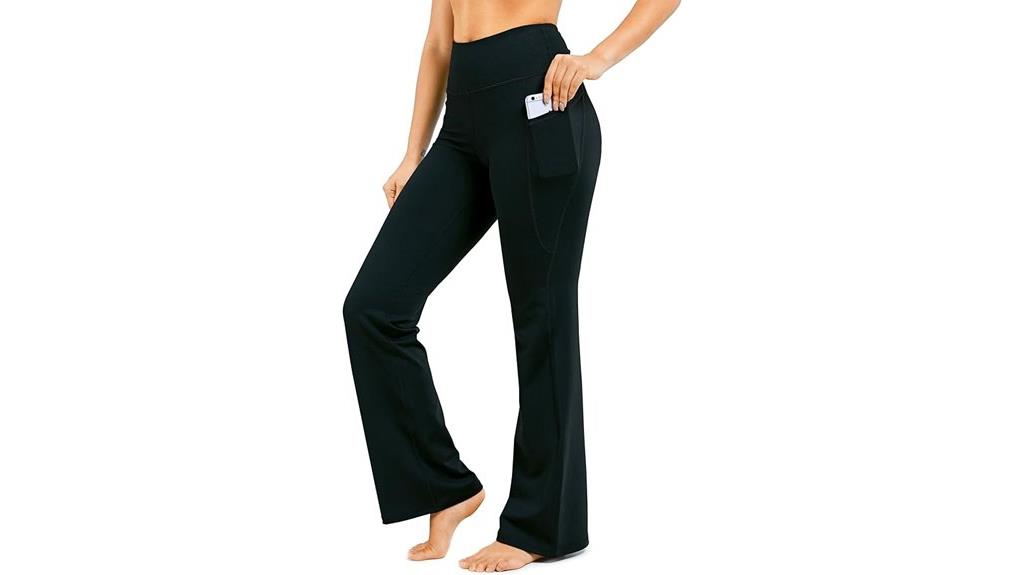 bootcut yoga pants with pockets