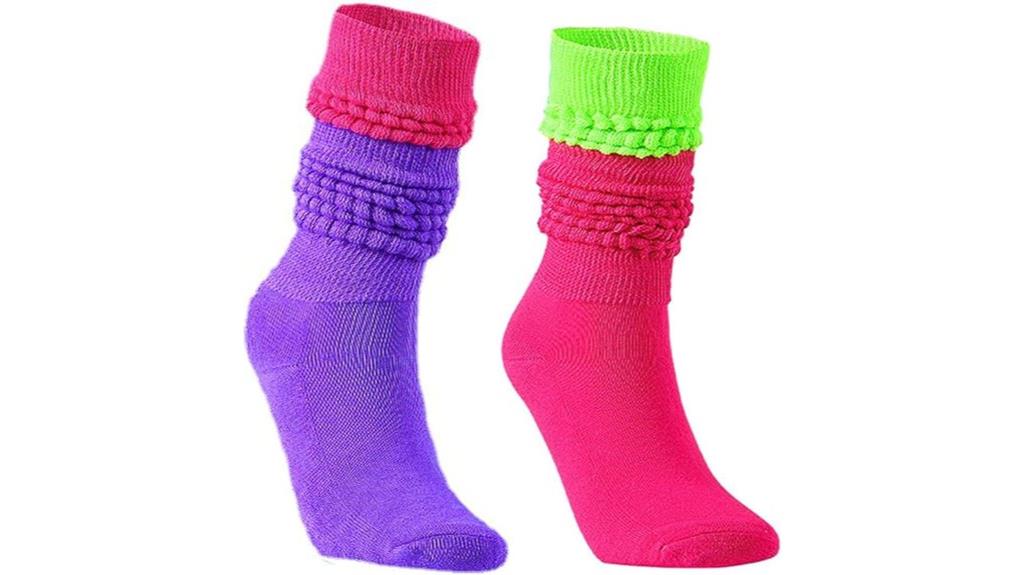 bright neon socks for women