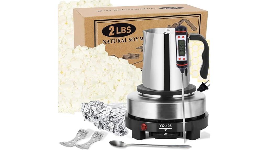 candle kit with wax melter