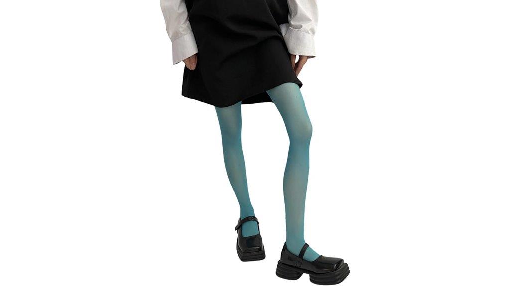 candy colored semi opaque tights