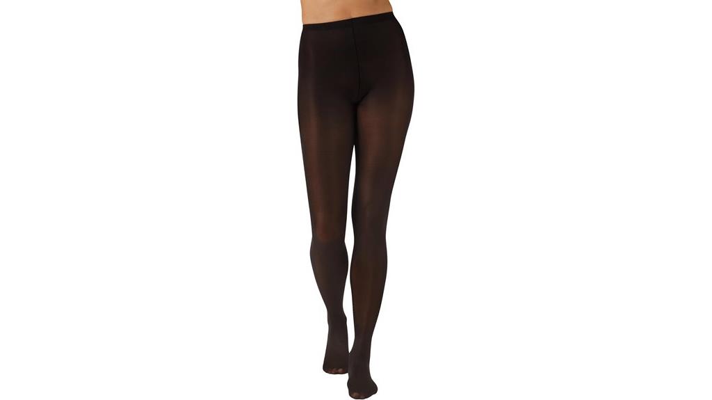 casual opaque black tights