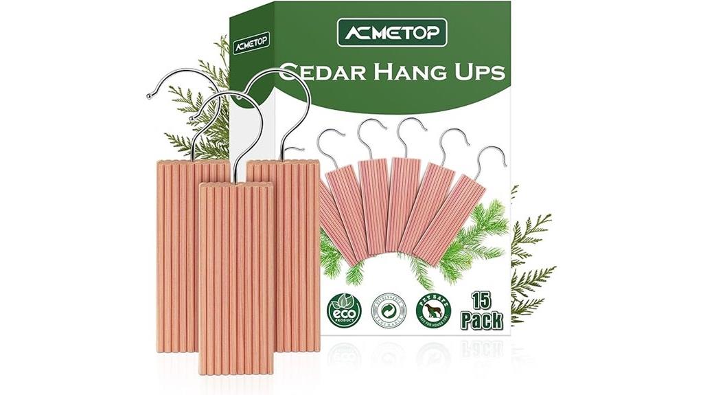 cedar hang up hooks pack