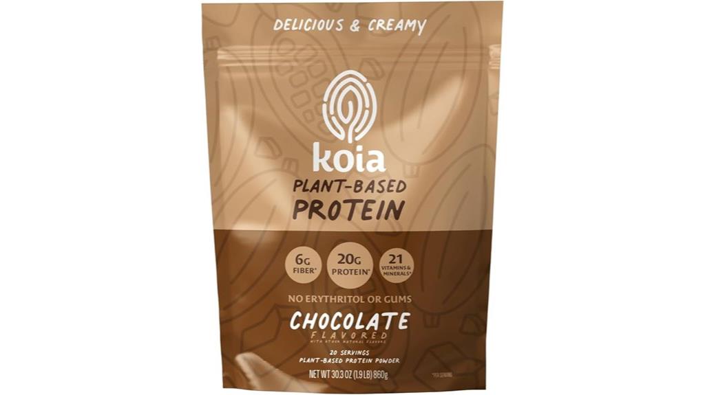 chocolate plant protein power