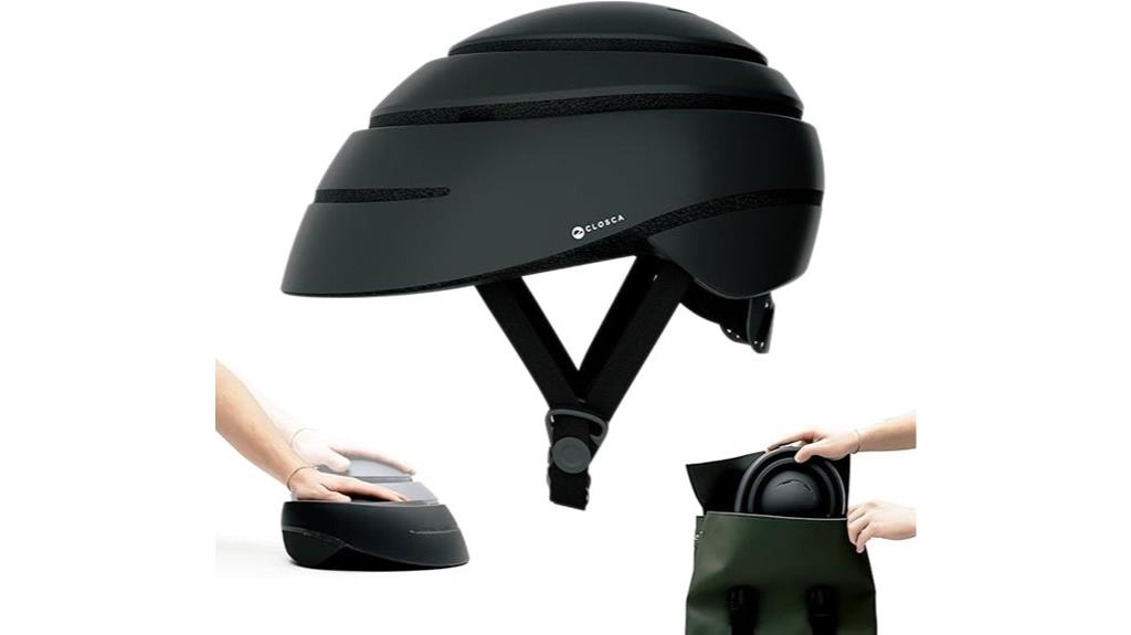 collapsible adult bicycle helmet