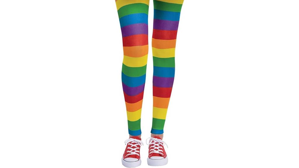 colorful adult footless tights