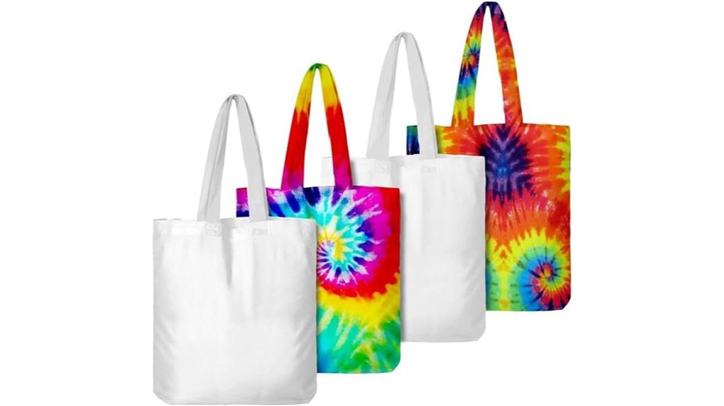 colorful cotton tote bags