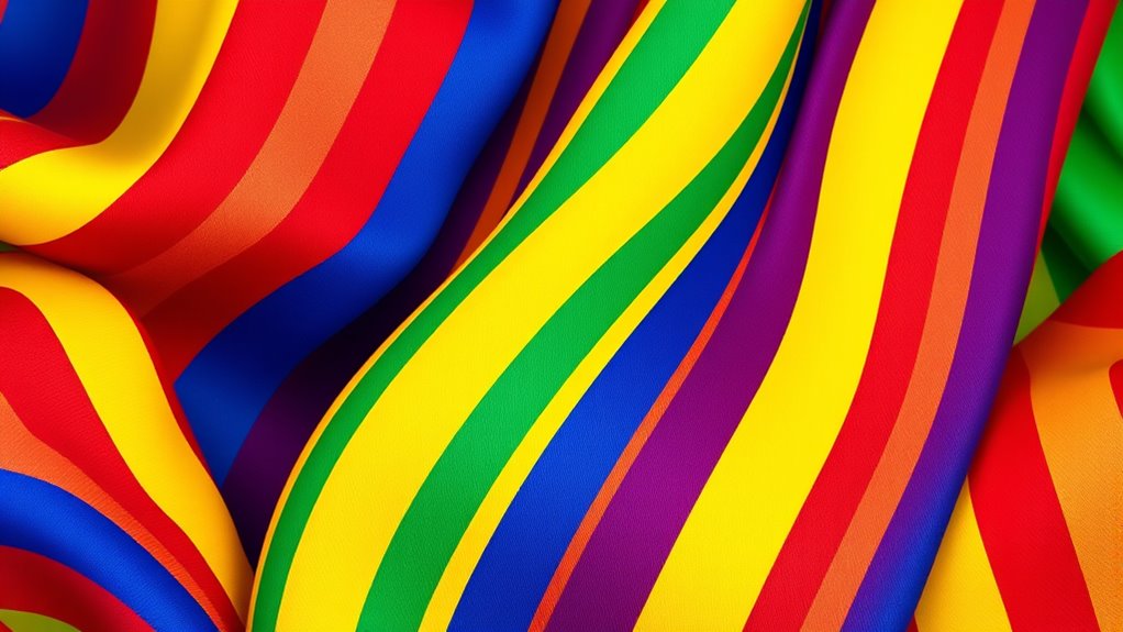 colorful striped tights collection