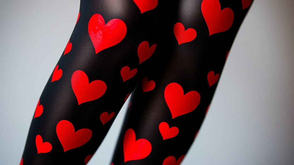 comfortable stylish heart tights