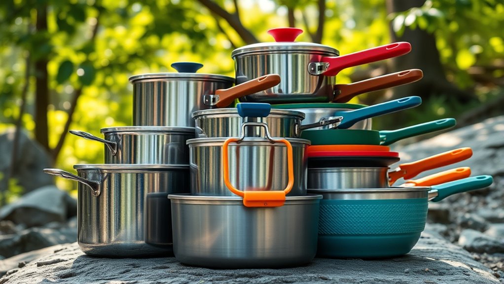 compact camping cookware sets