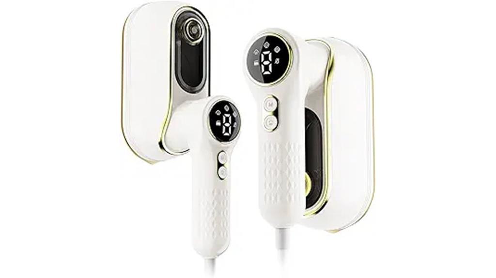 compact lcd travel steamer