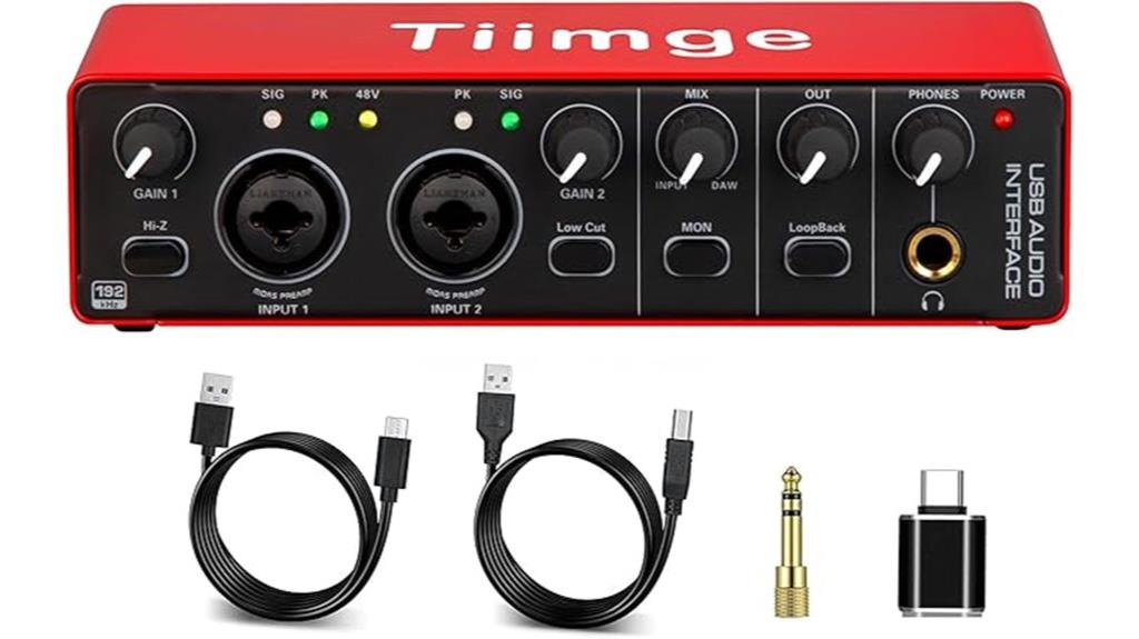 compact studio audio interface