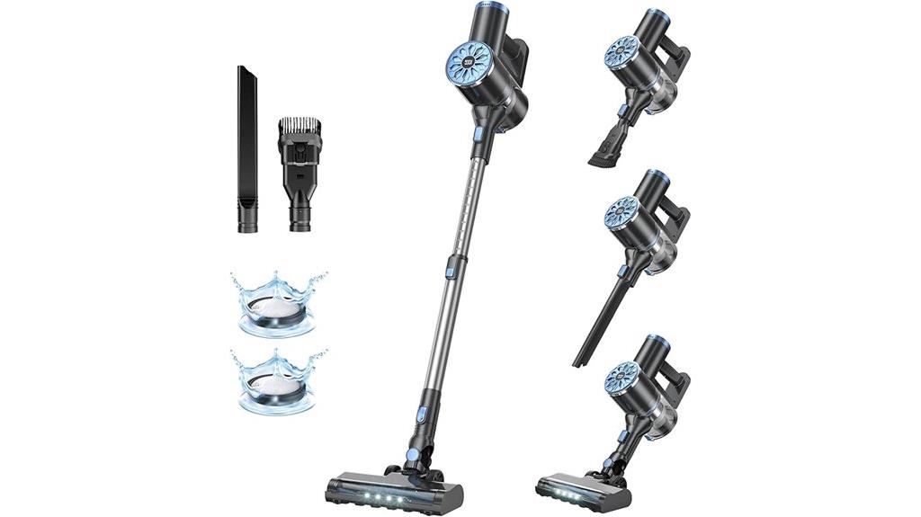 cordless led rechargeable vacuum