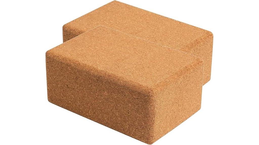 cork yoga blocks set